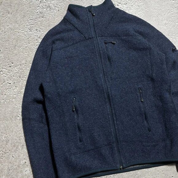 Mammut Phase Jacket, Full-Zip Mid-Layer Fleece, Dark Blue (Size M) - Picture 3 of 11